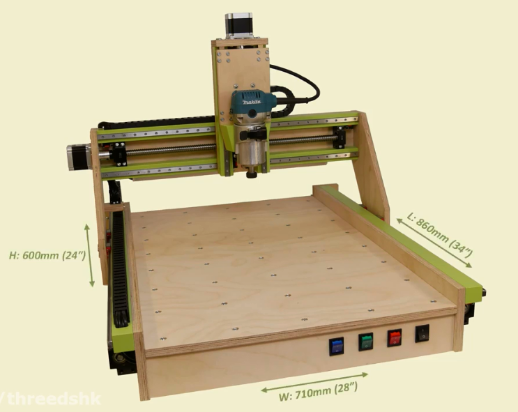 طرح دو بعدی استراکچر دستگاه cnc